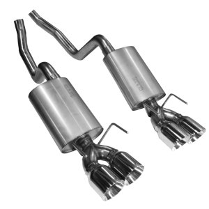 Chevrolet C6 Performance Exhaust - Kooks Headers - Axle Back with Polished tips - `06-`13